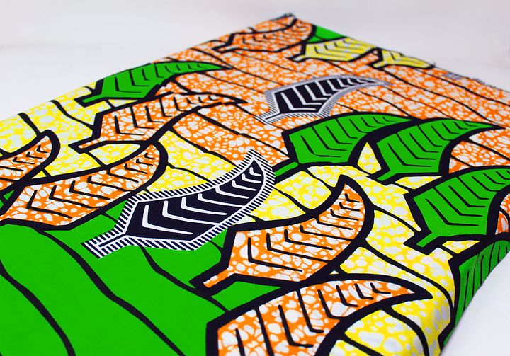 Scampolo Tessuto Wax Print - Design Peperoncini - 40 cm x 112 cm - cod.554/A product image (2)