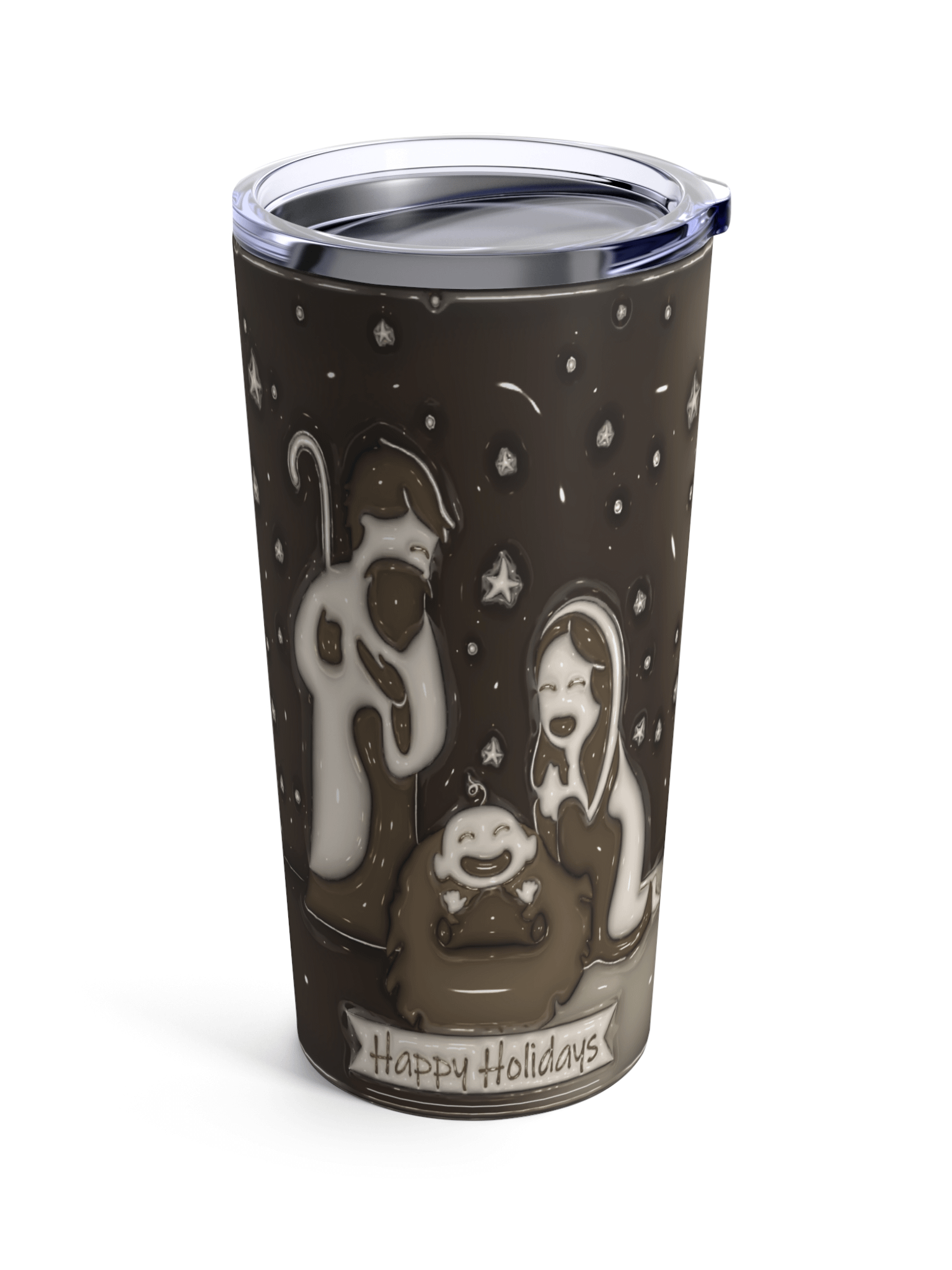 Happy Holidays Christmas Stainless Steel Tumbler product image (2)