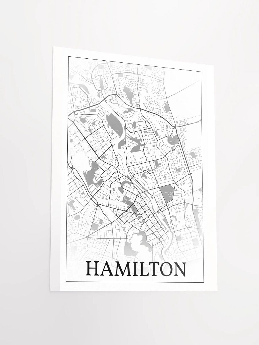 Hamilton, New Zealand, city map print product image (14)