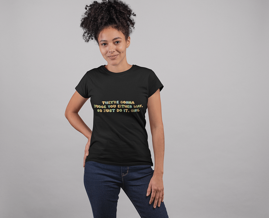 Just Do It, Girl Black T-Shirt product image (2)