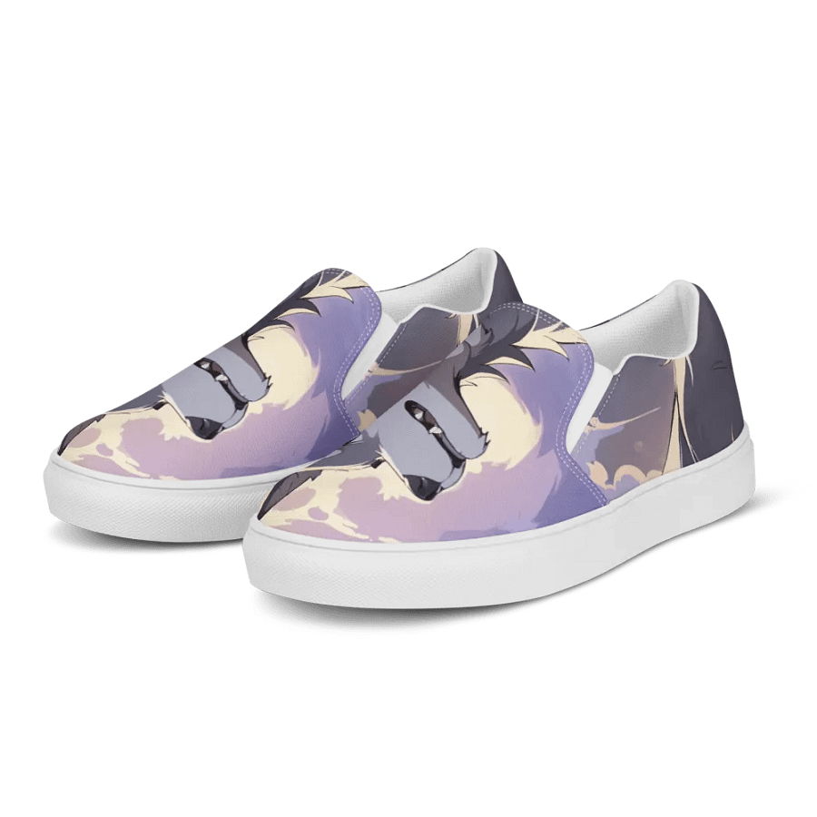 Moonlit Wolf Women's Slip-On Shoes product image (4)