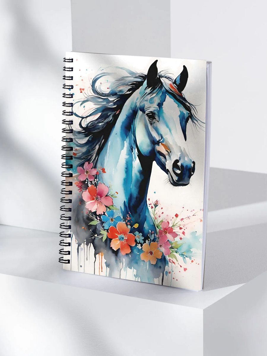 Ethereal Floral Equine Dreams Spiral Notebook product image (4)