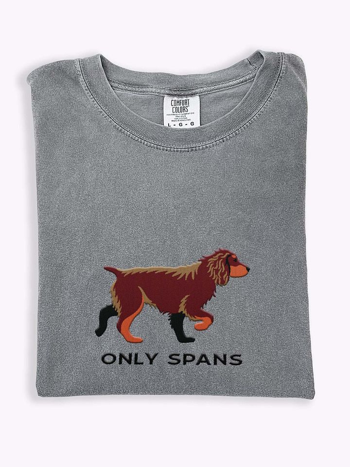 Only Spans T-Shirt(Embroidered) of a Working Cocker Spaniel(Liver & Tan) product image (1)