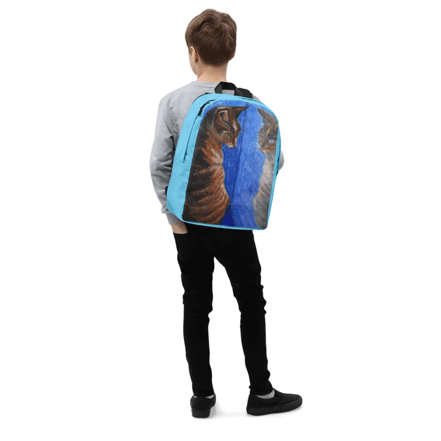 mirror cat painting backpack product image (5)