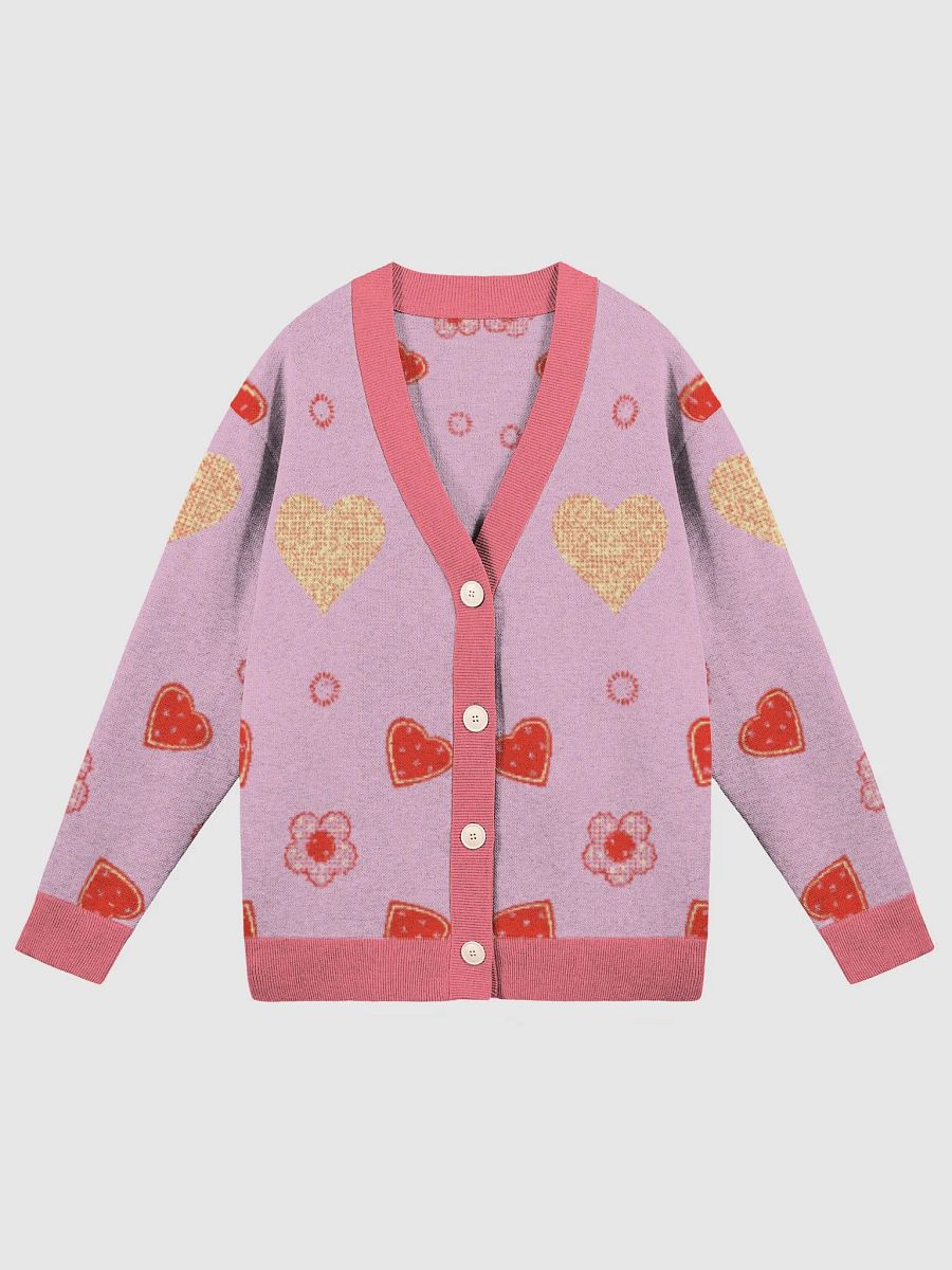 Heartfelt Jacquard Knit Cardigan product image (5)