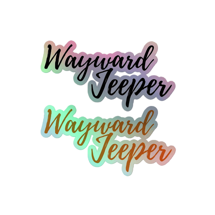 Black & Orange Holographic Jeeper Stickers product image (2)