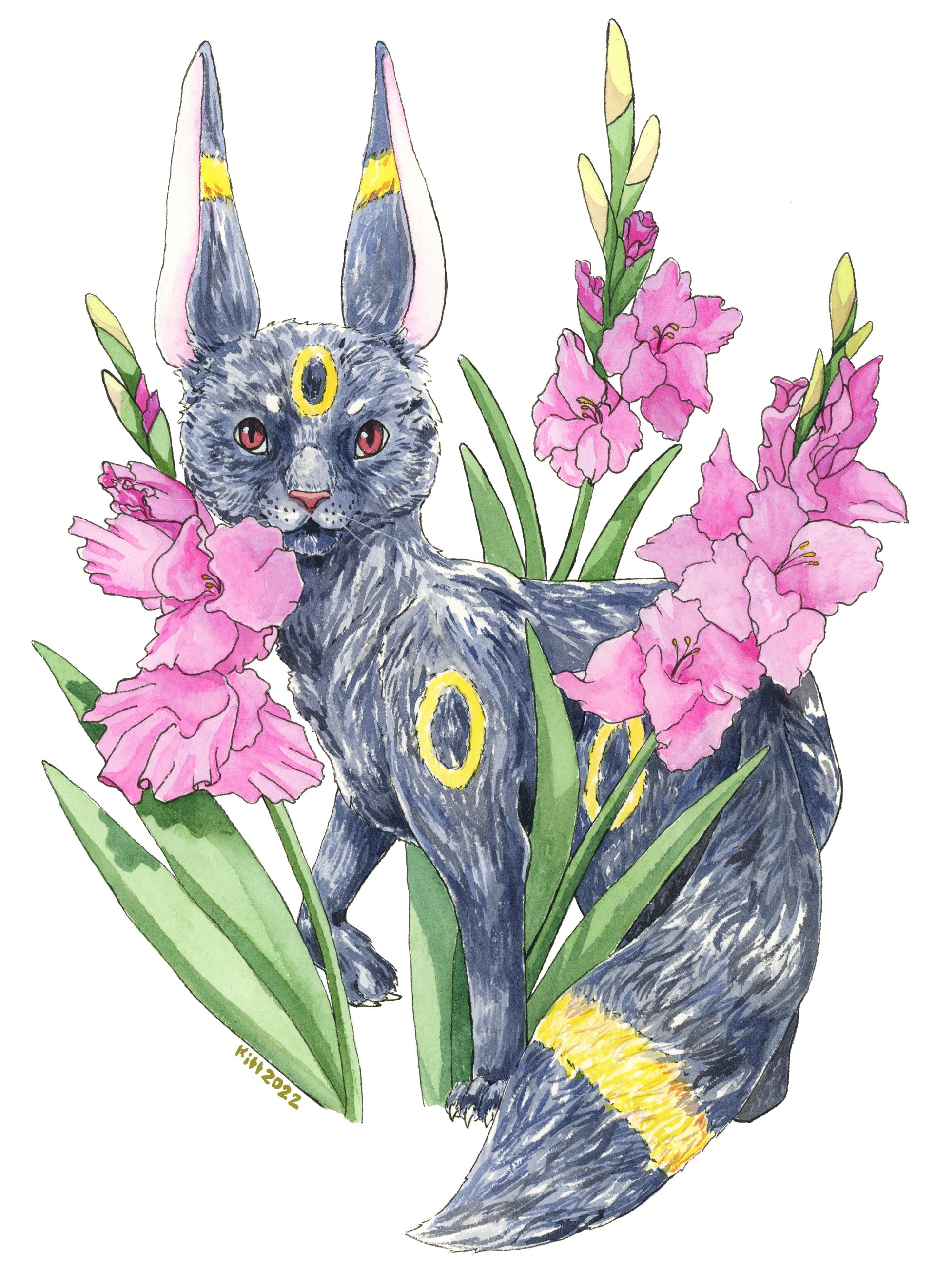 Gladiolus Umbreon 8.5x11 Print product image (1)
