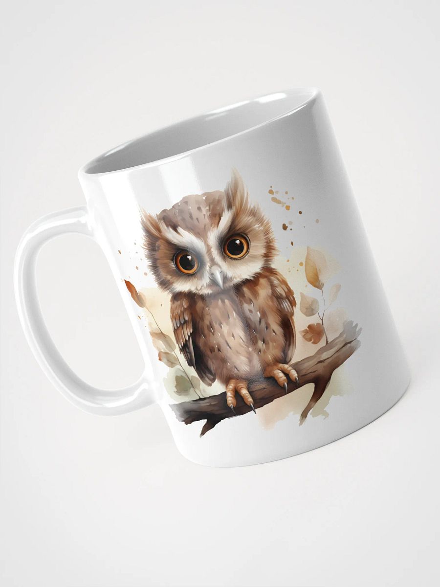 Whimsical Owls White Glossy Mug product image (9)