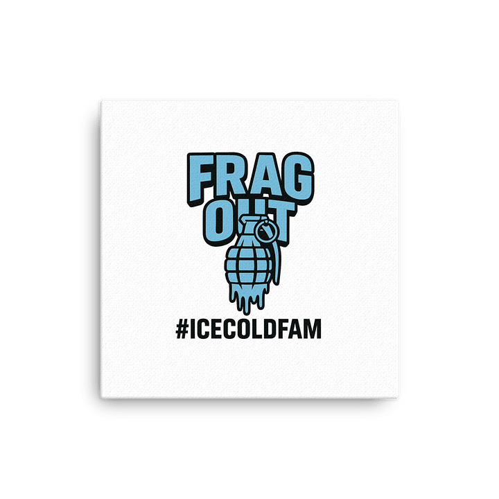 "FRAG OUT // Ice Cold Detonation" Canvas Print product image (1)
