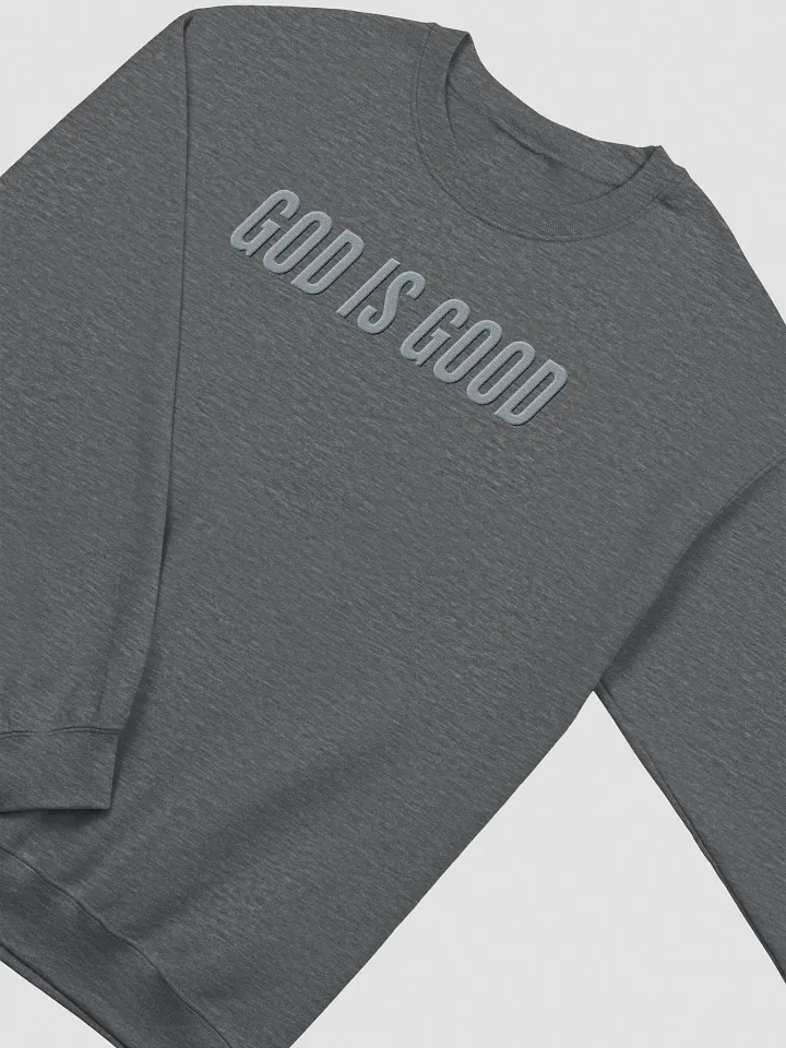 God is Good - Gray Monochromatic Crewneck product image (2)
