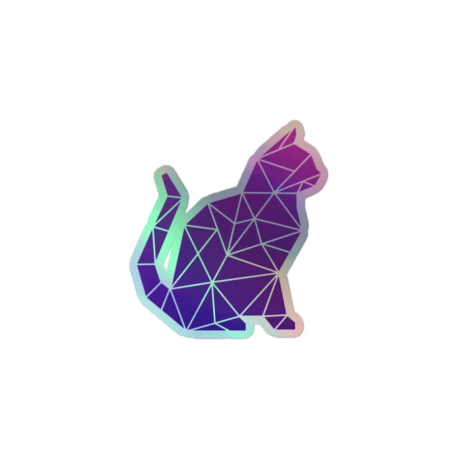Geo Cat Sticker 2 product image (1)