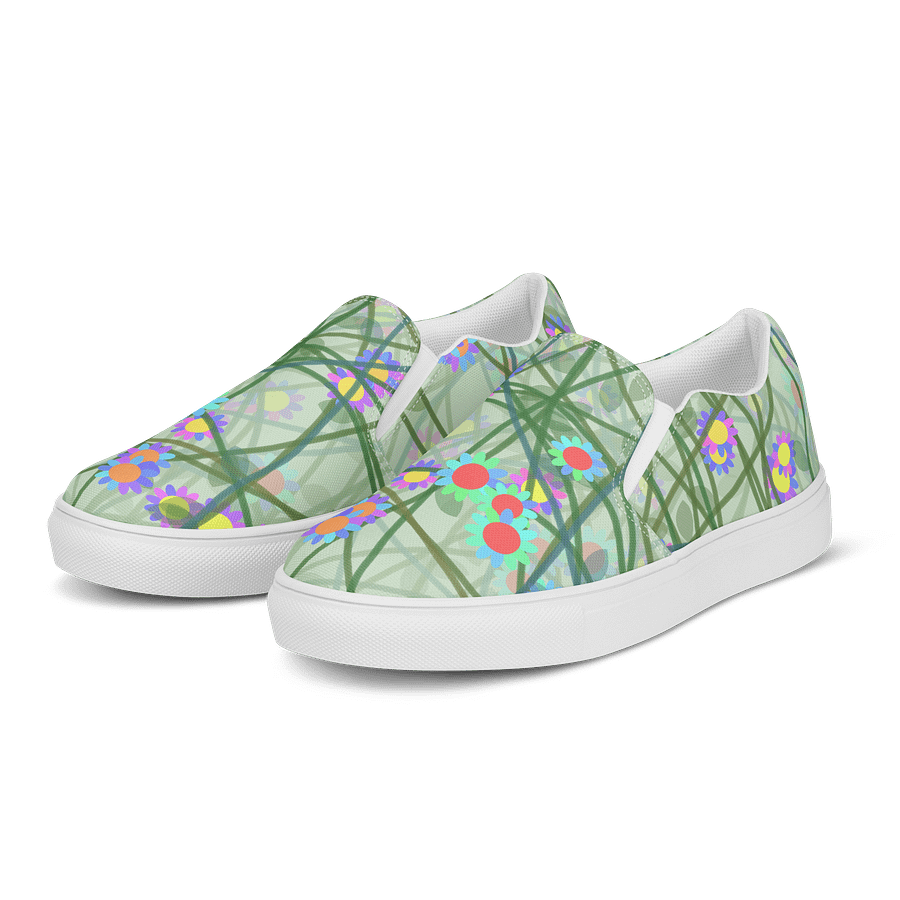 Vibrant Vines Men's Slip-On Shoes product image (3)