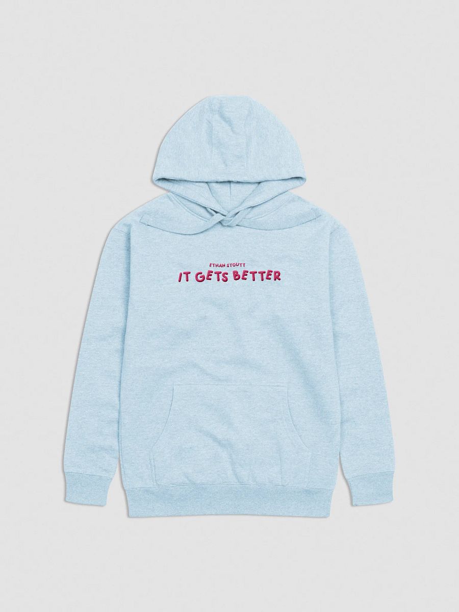 'It Gets Better' Embroidery Unisex Hoodie product image (1)