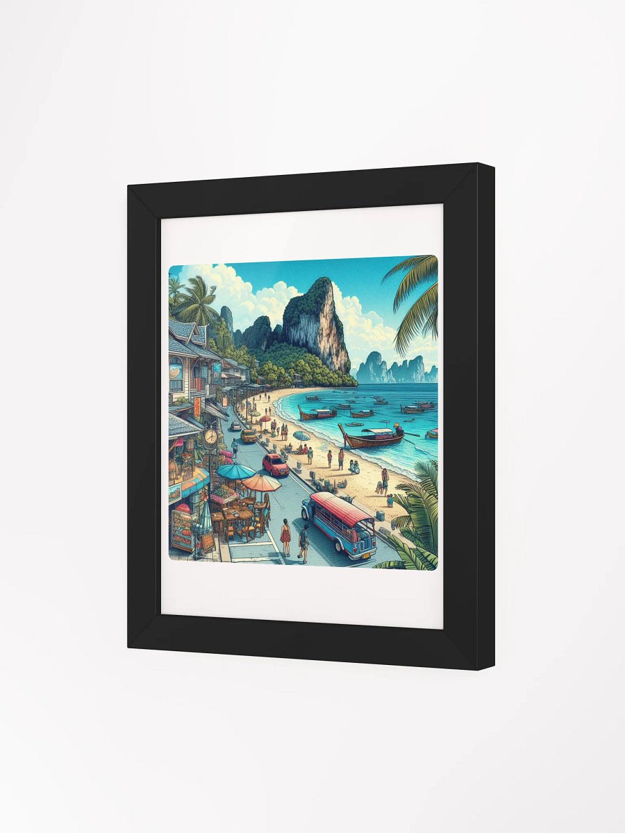 Coastal Paradise Framed Poster | AI Work Krabi city product image (29)