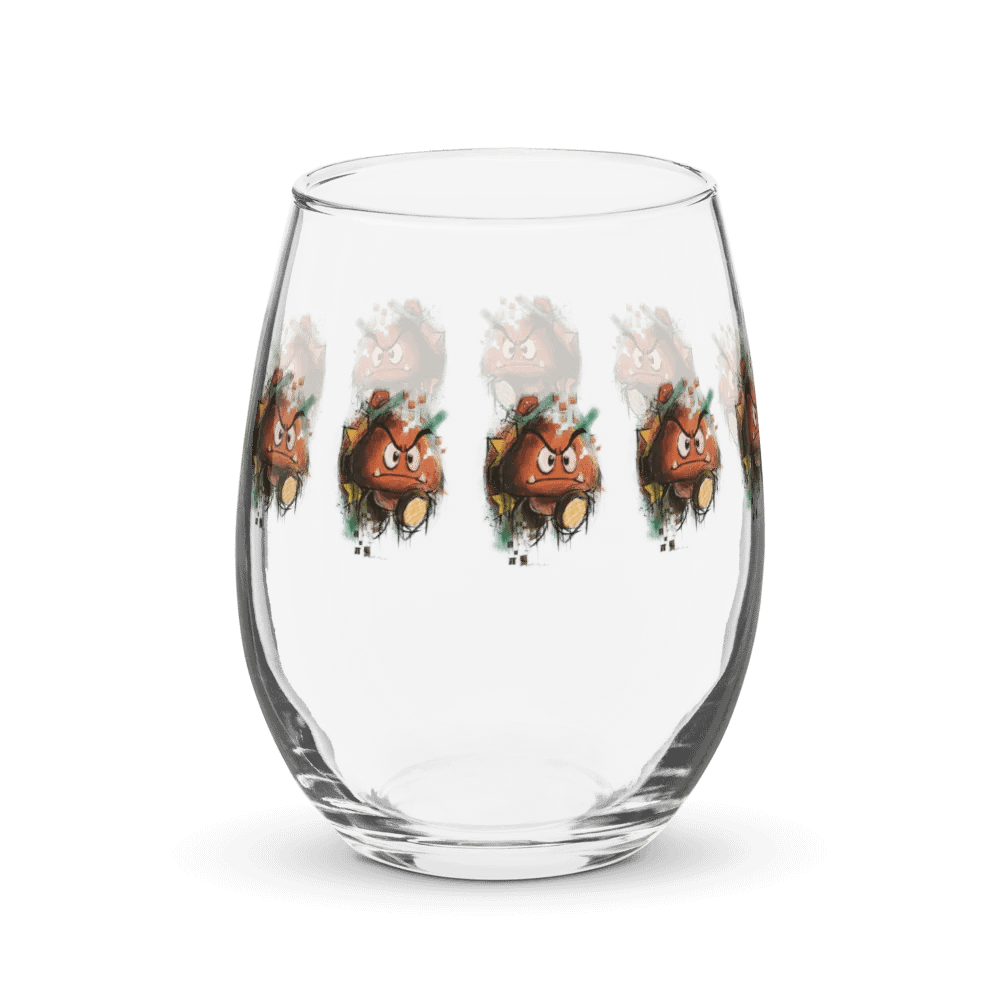 Goomba by StephyJ Stemless Wine Glass product image (9)
