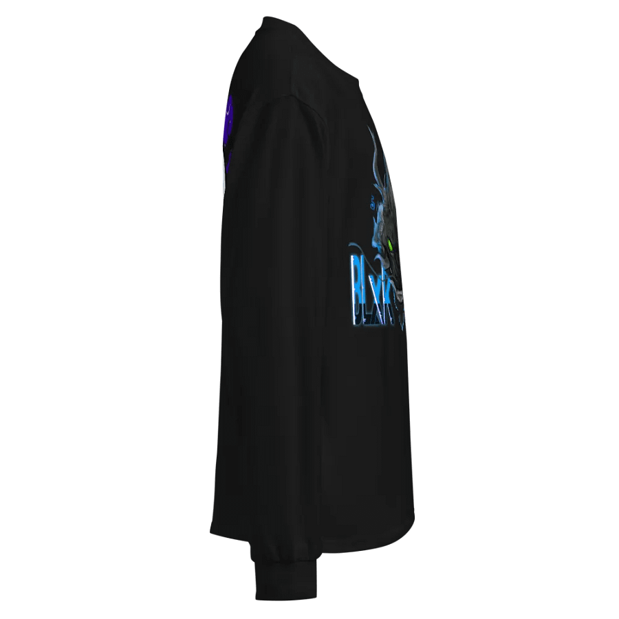 blxkdragons OG Blue flame sweatshirt (front design provided by sister salice) product image (11)