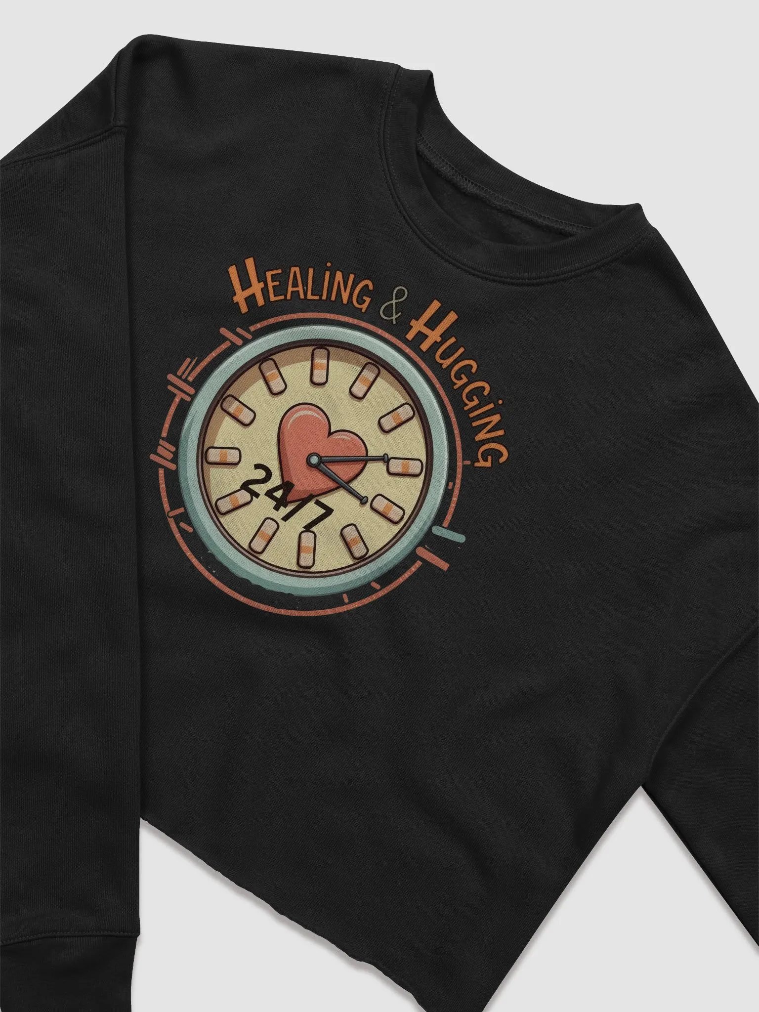 Healing & Hugging 24/7 Crop Sweatshirt product image (14)