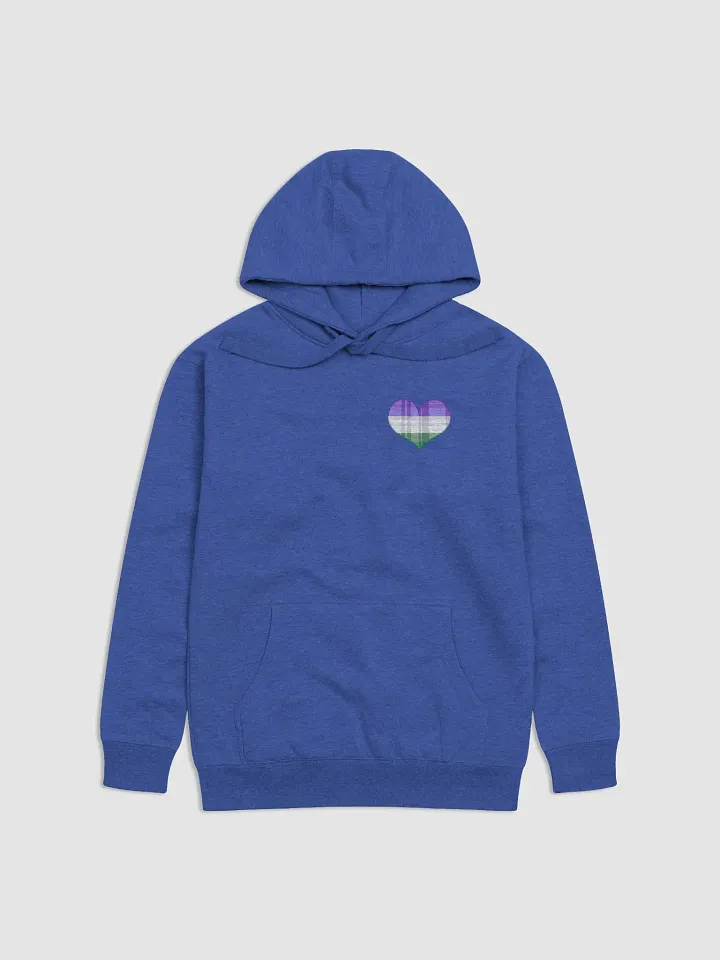 Flannel Heart Hoodie - GenderQueerPride product image (1)