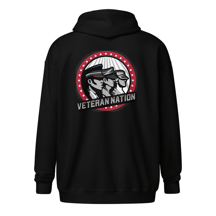 VN zip hoodie (Logo on back) product image (1)