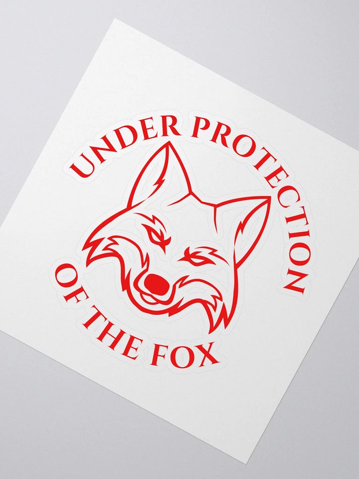 Under Protection of the Fox Sticker product image (2)