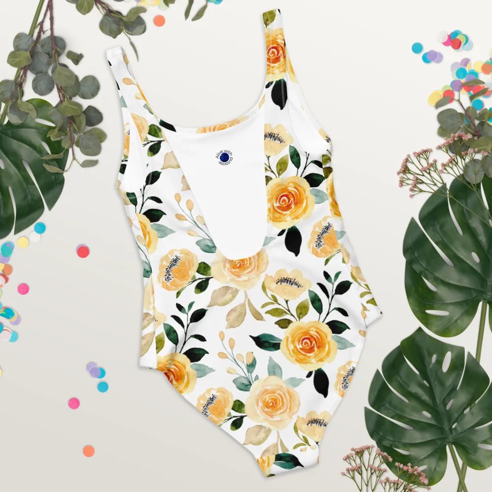 Yellow Rose Delight One Piece Swimsuit product image (12)