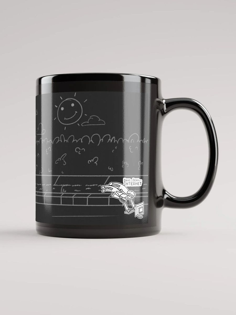 Teenage Dino Basement Angst Black Mug product image (5)