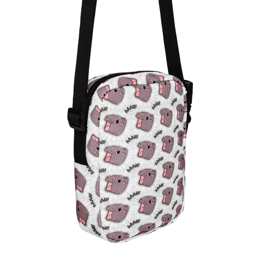MOODENG'S WHITE AAAH! UTILITY CROSSBODY BAG! product image (3)