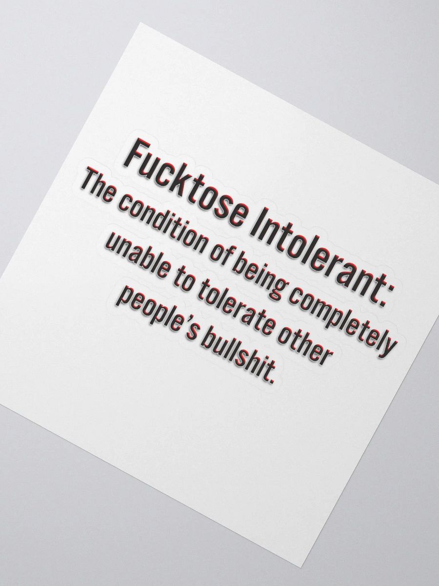 Intolerant - Stickers product image (4)