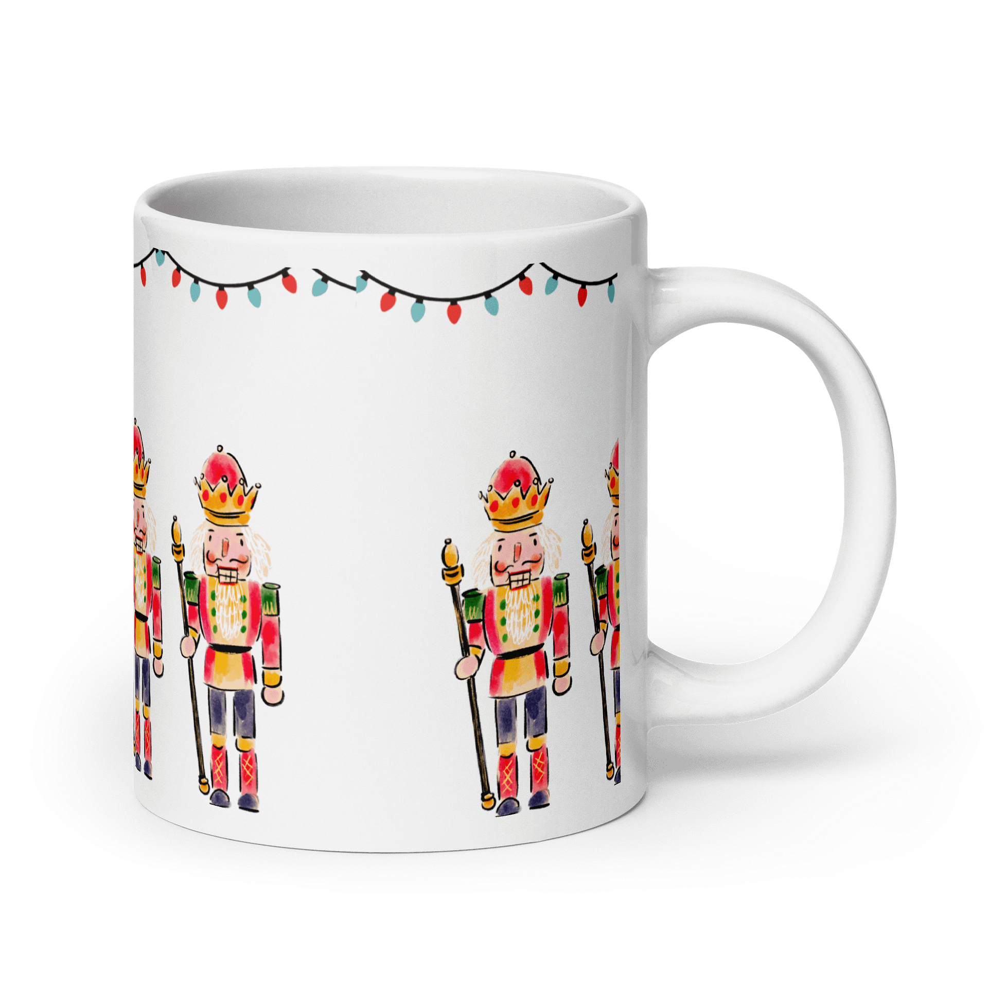 Festive Nutcracker Soldiers Mug, Perfect for Holidays and Winter product image (3)