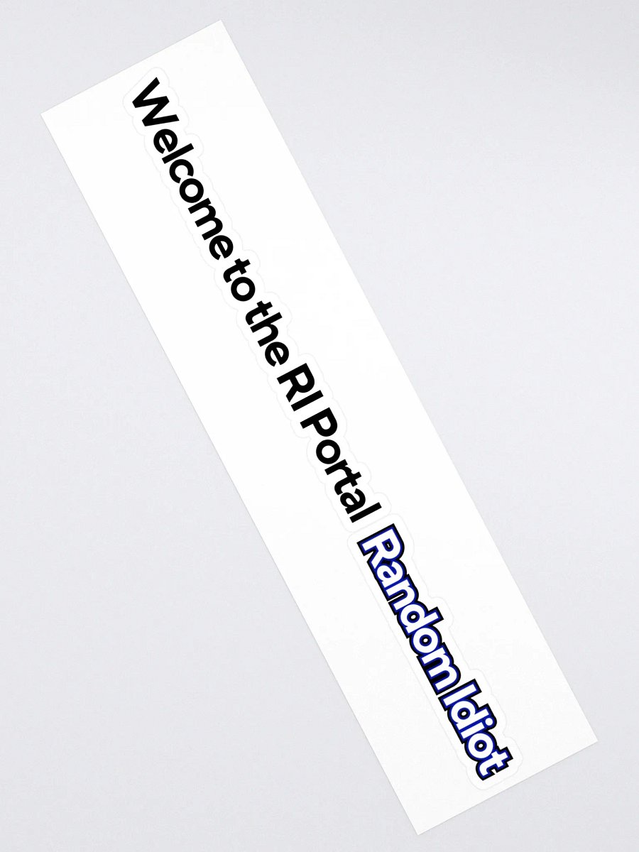 Random Idiot ENG Tagline Cut Stickers (Single) product image (2)