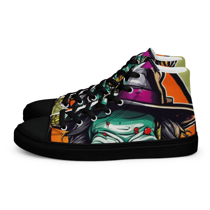 Halloween Glowing Eyes Skeleton High Tops product image (1)