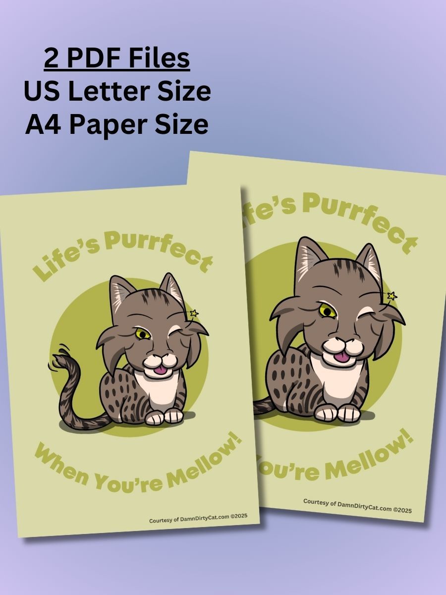 FREE Printable Kitten Art - PDF Downloadable product image (2)