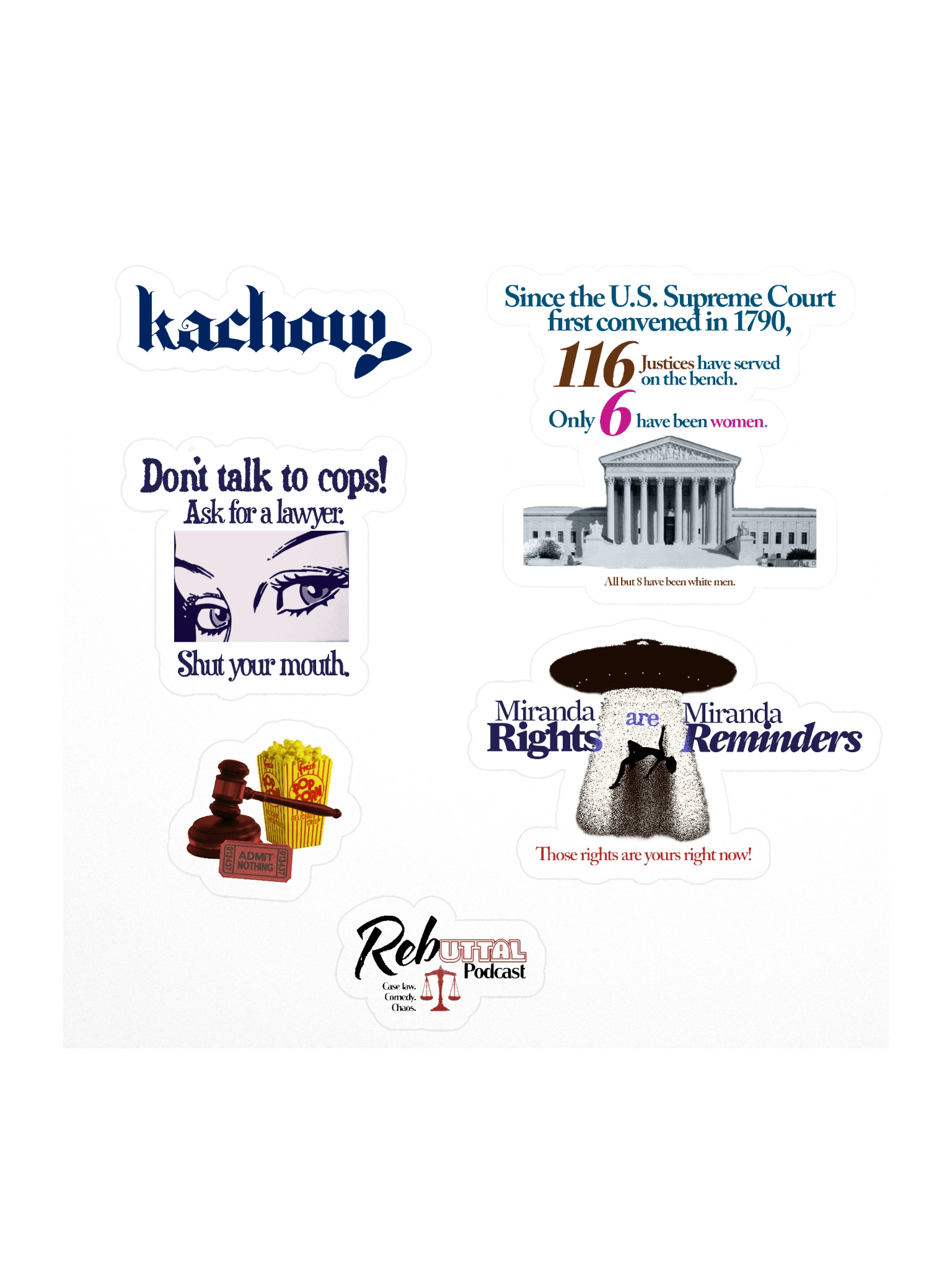 Reb Kiss Cut Stickers 2.0 product image (1)