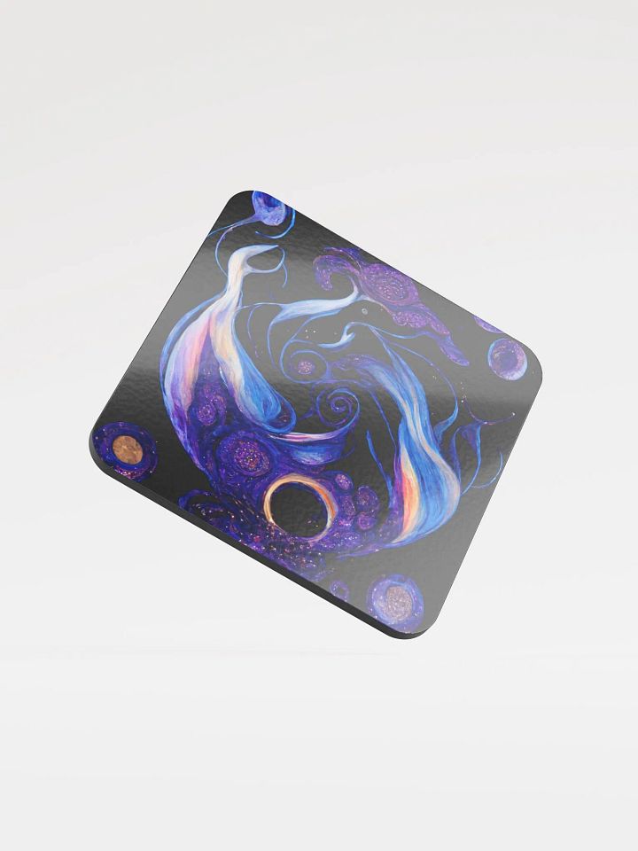 Cosmic Swirl Cork Coaster product image (1)