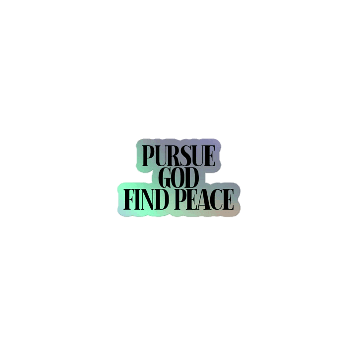 PURSUE GOD FIND PEACE product image (1)