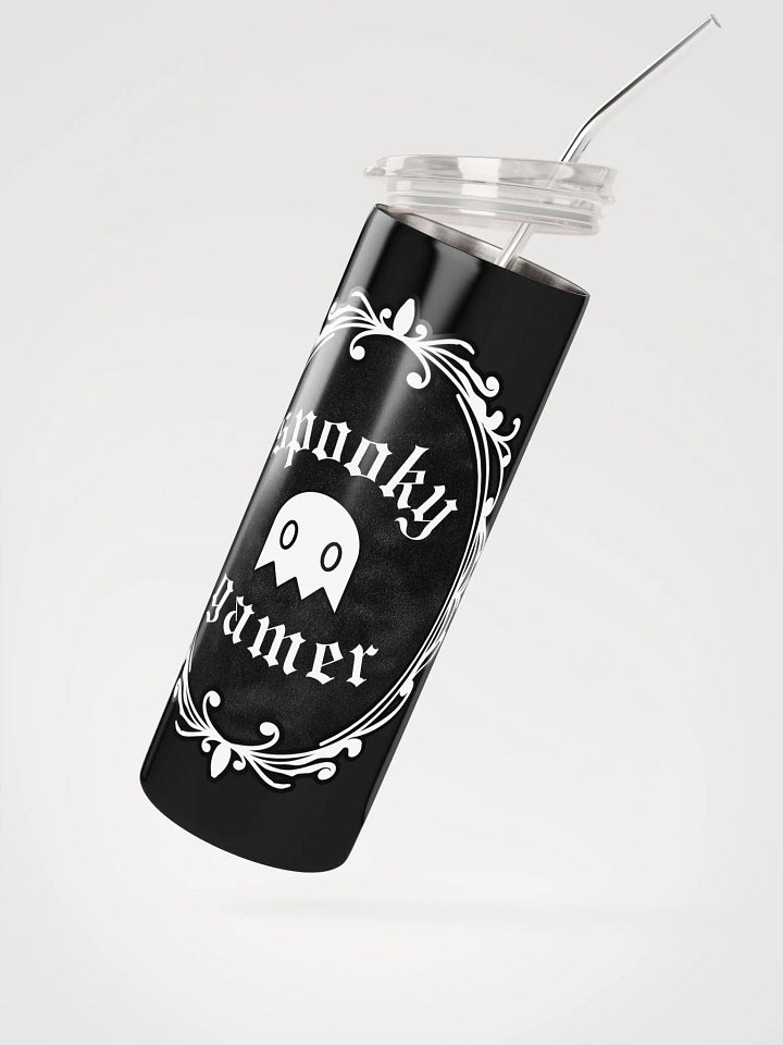 Spooky Gamer Gothic Tumbler with Straw - 20oz product image (2)
