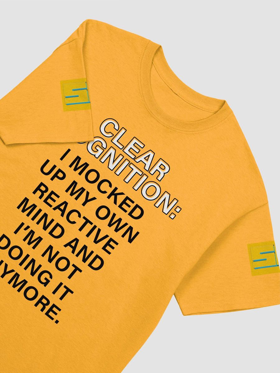 Clear Cognition Tshirt in Goldenrod product image (3)