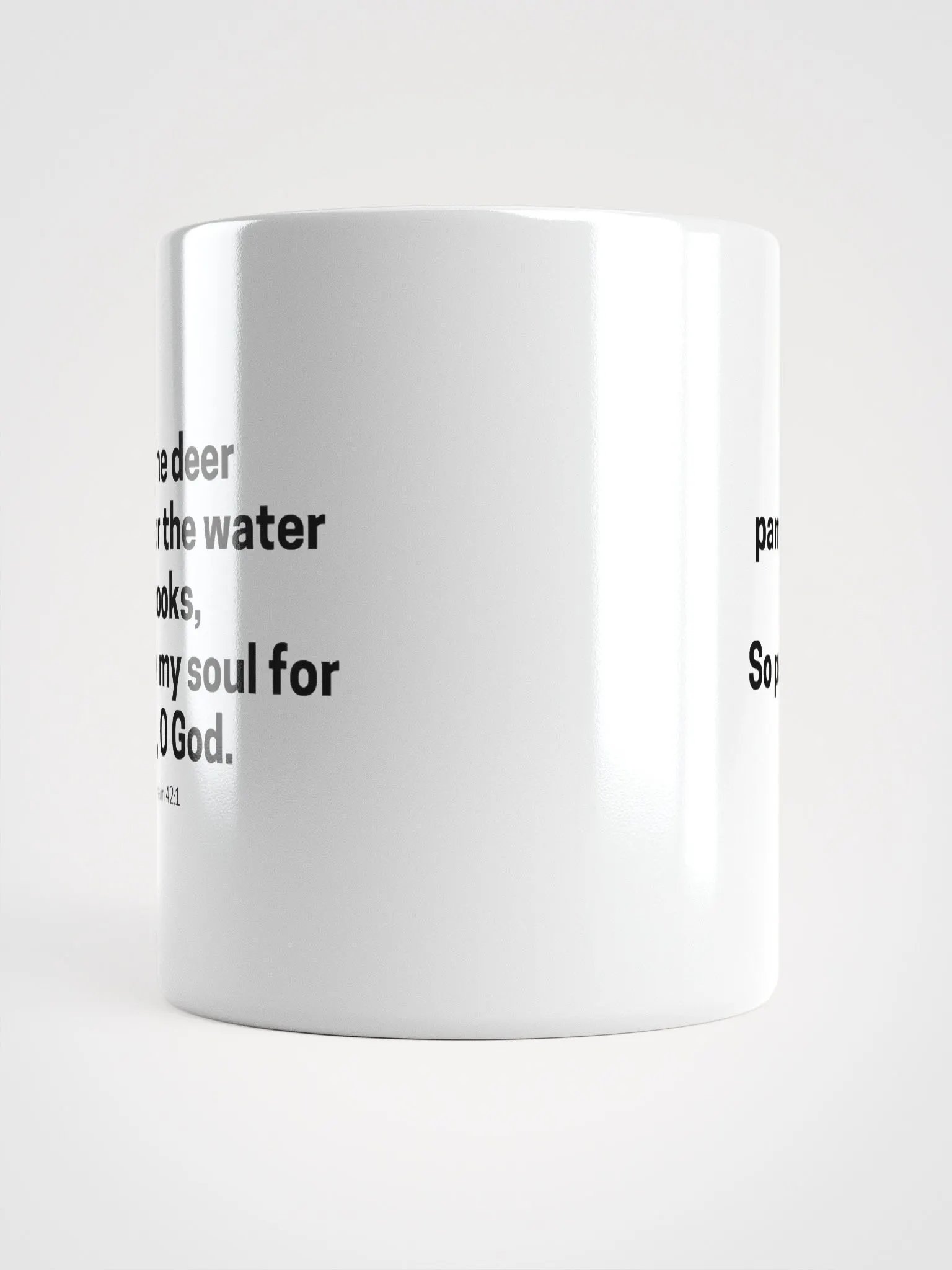 As The Deer Pants For The Water Brooks Psalm 42:1 White Glossy Mug 11/15/20oz product image (5)
