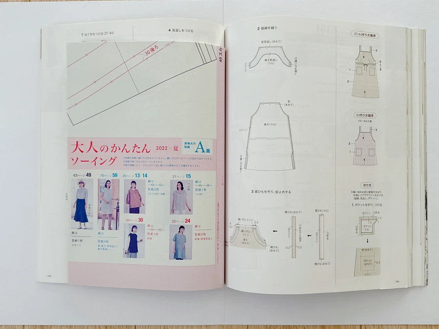 Japanese sewing magazine 2022 product image (14)