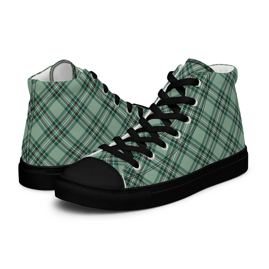 Kelly Tartan Men's High Top Shoes product image (8)