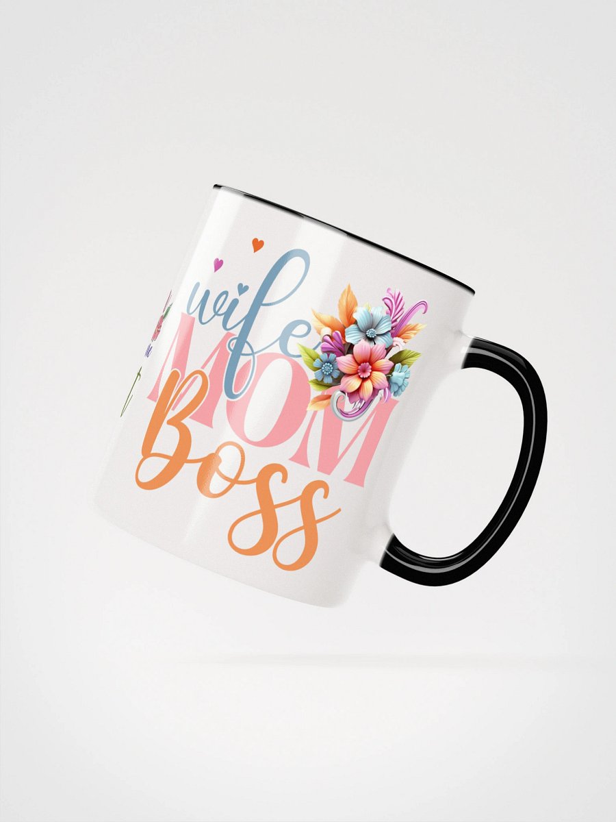 Wife Mom Boss Floral Ceramic Mug product image (20)
