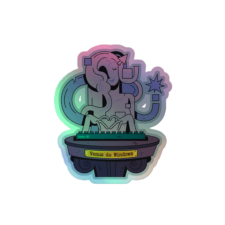 Venus de Windows Holographic Sticker product image (2)