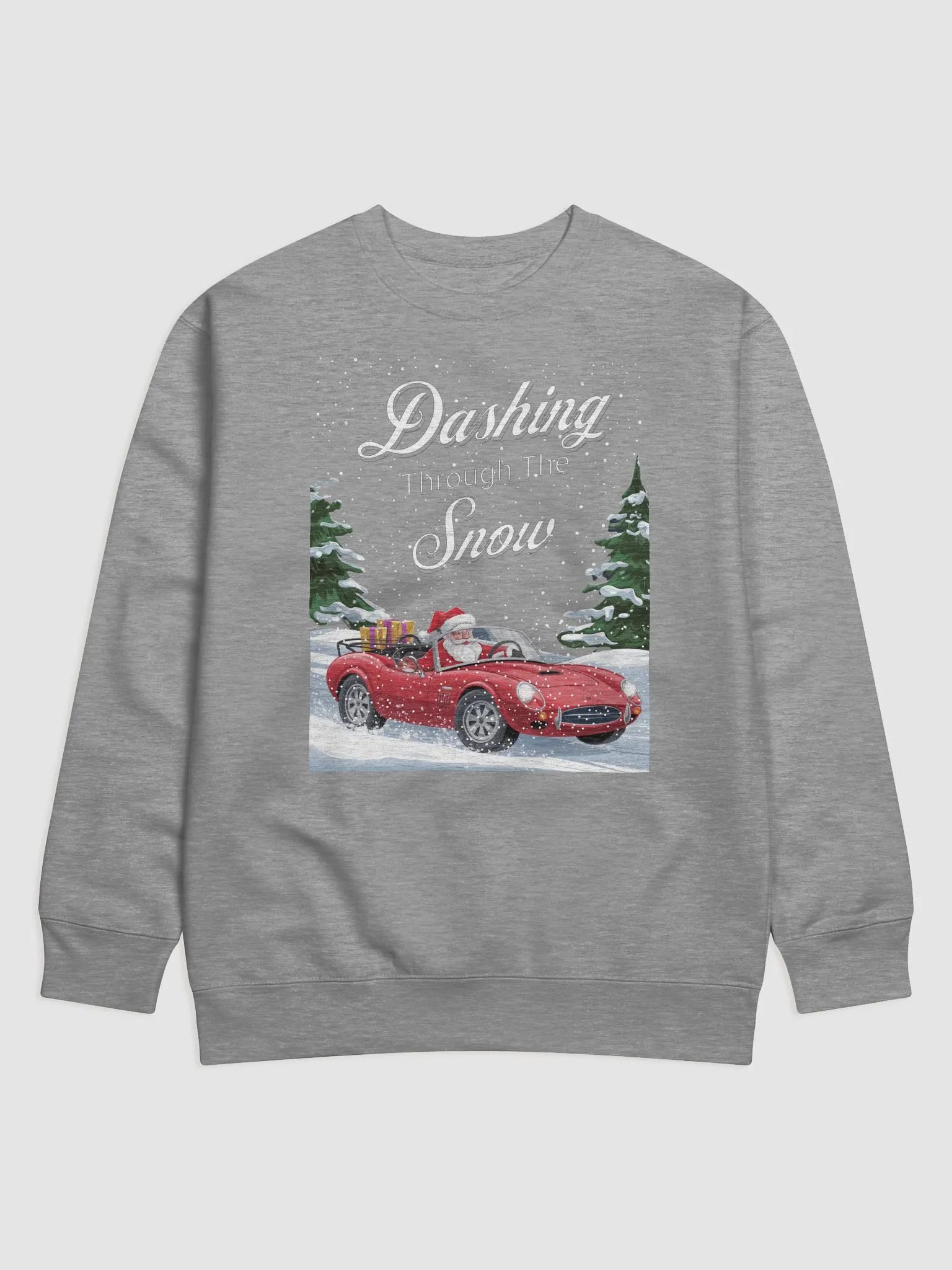 Dashing Through The Snow - Santa In A Red Convertible Sweatshirt product image (2)