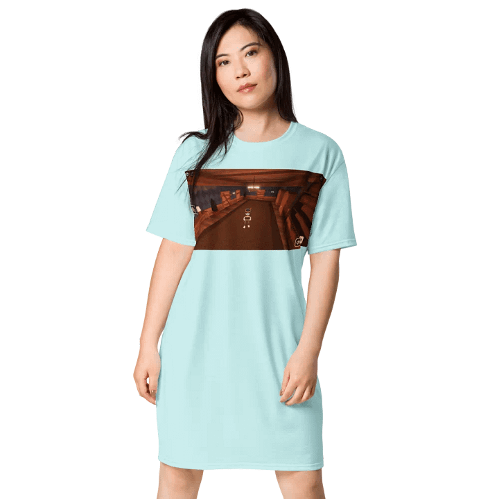 Váy thun in toàn thân/Full body printed T-shirt dress product image (1)
