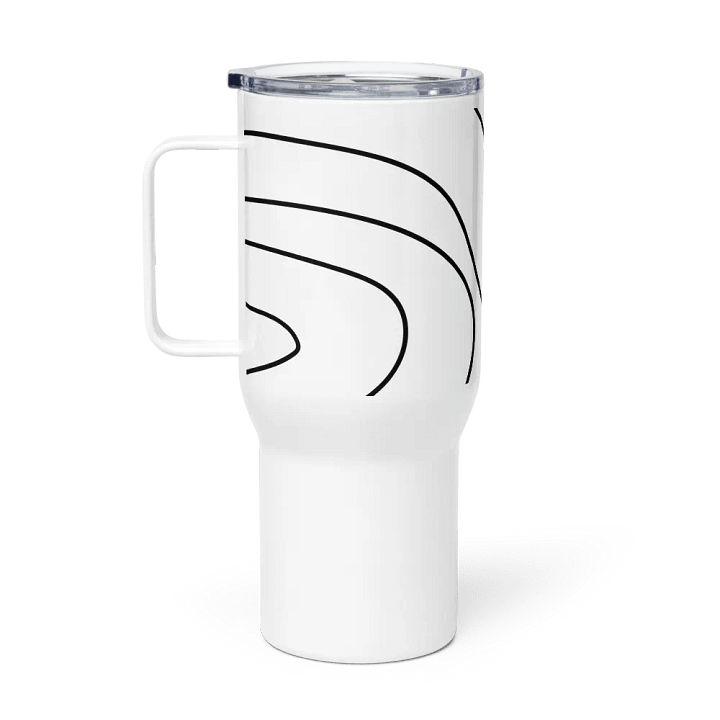 Flowing Lines Stainless Steel Travel Mug product image (1)