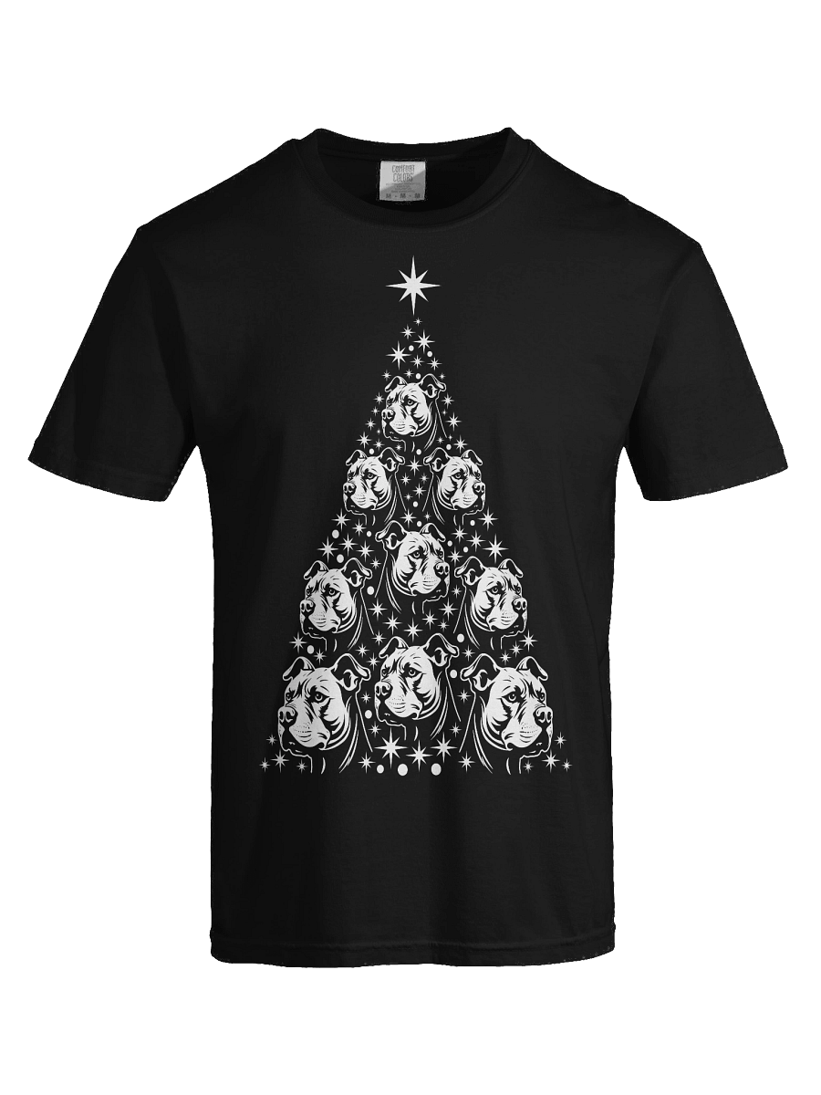 American Pitbull Terrier Christmas Tree T-Shirt product image (41)