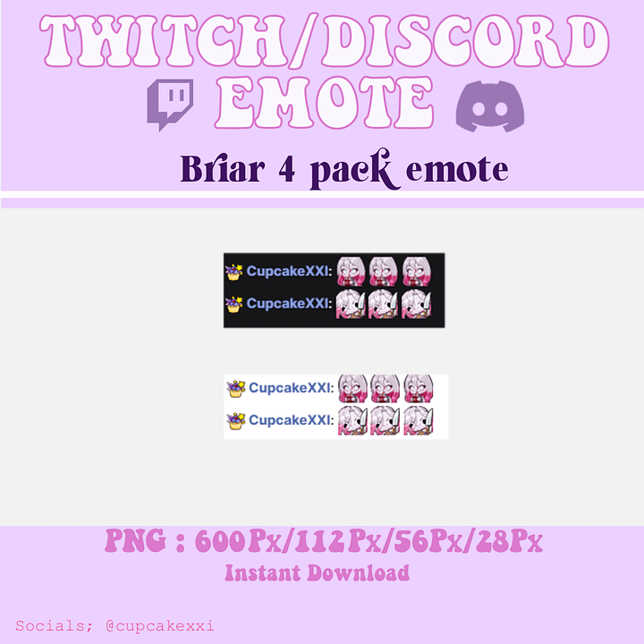 Briar 4 emotes pack | LoL emote | Twitch & Discord product image (2)