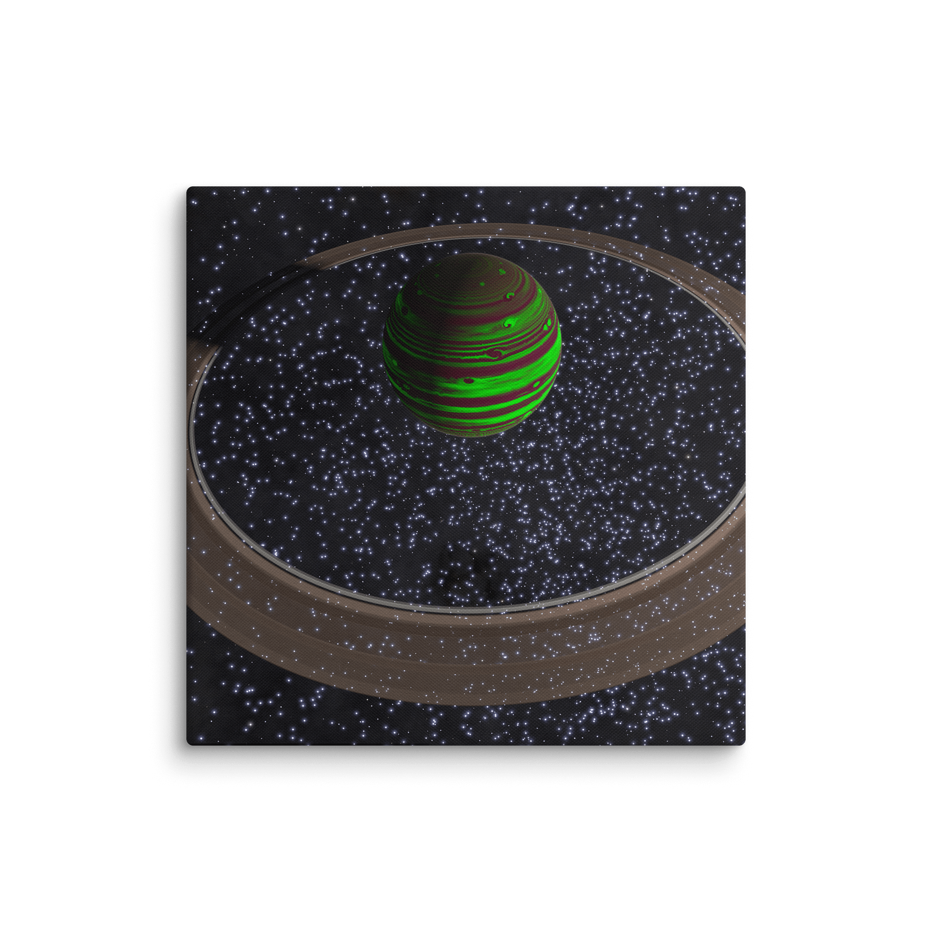 24x24in Green Gas Giant product image (1)