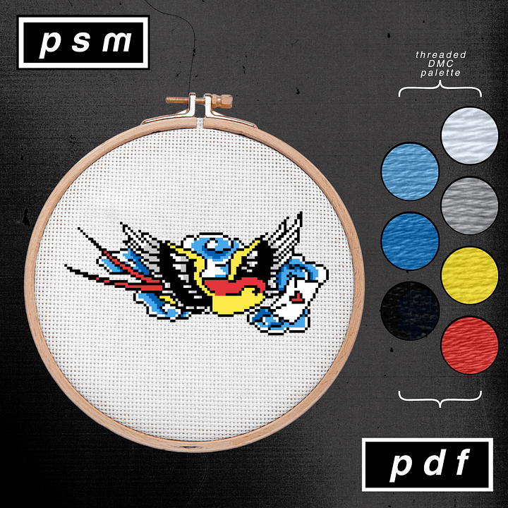Mike 'Rollo' Malone Swallow Bird with Love Letter Pattern product image (1)
