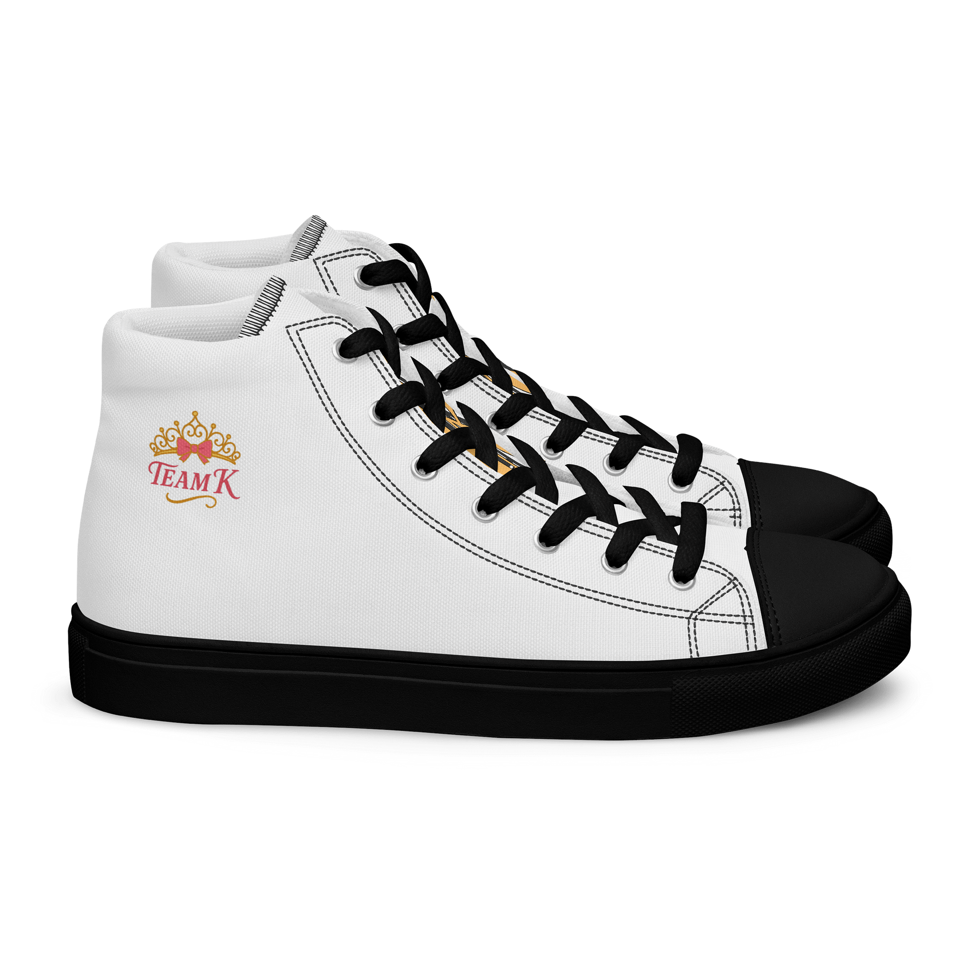 Team K (V-1) Women's High Top Canvas Shoes product image (2)